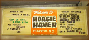 Hoagie Haven Sign